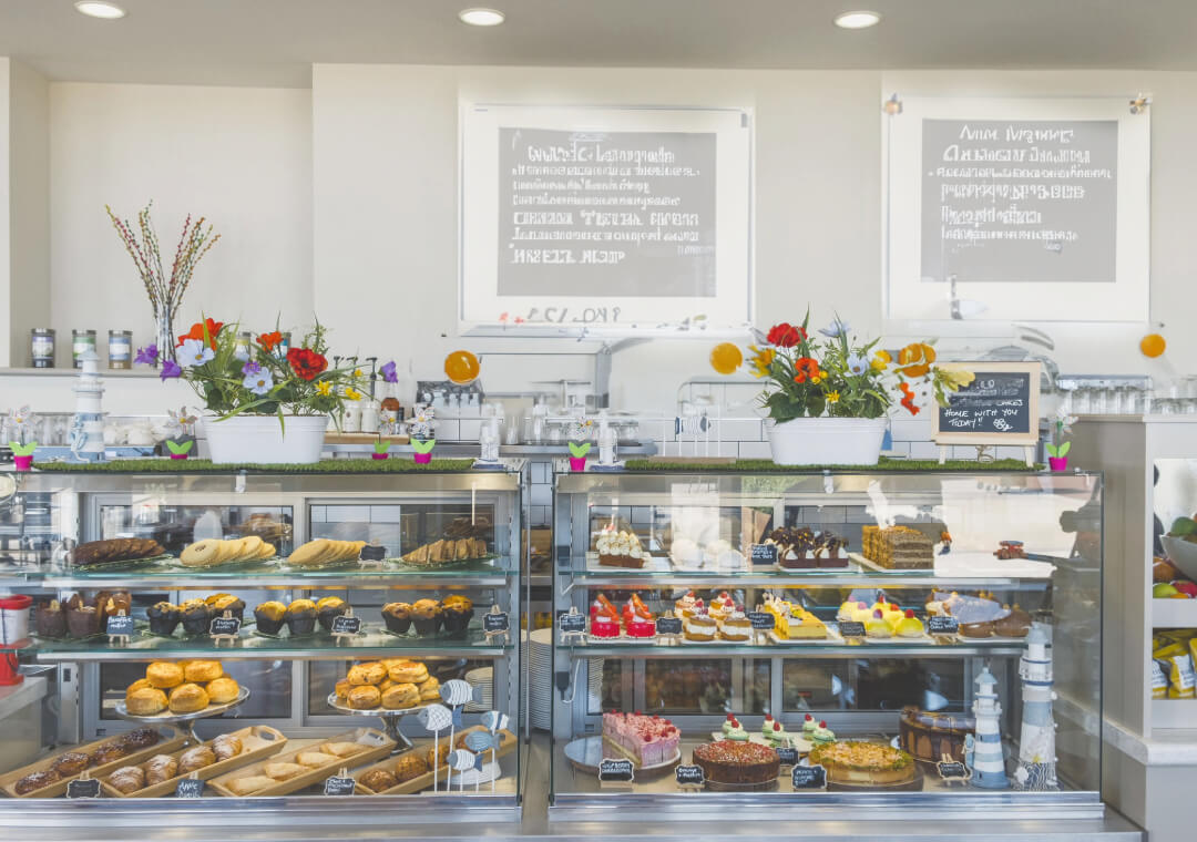 Interior of a small café business which uses Kinetic Business wifi internet